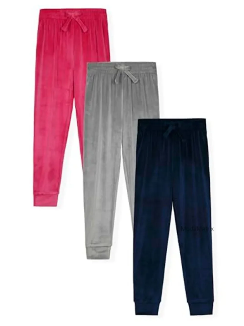 Girls Velour Jogger Pants 3-Pack Sweatpants Set